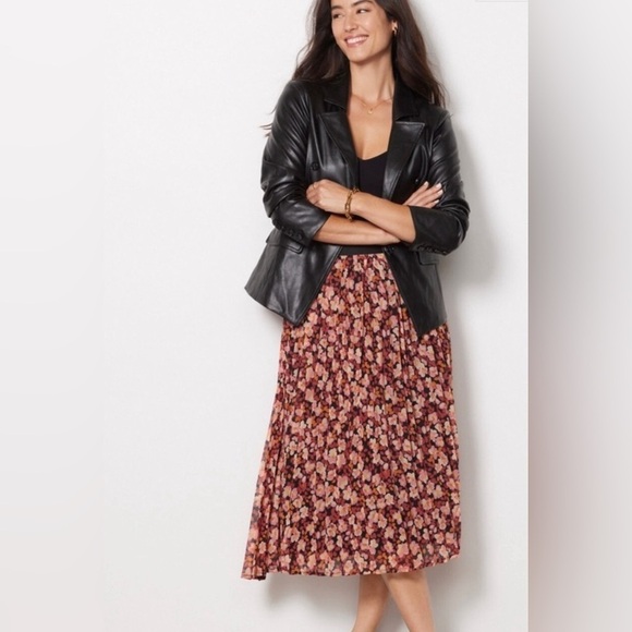 Evereve High Line Faux Vegan Leather Black Blazer Jacket Size Small - Picture 7 of 11